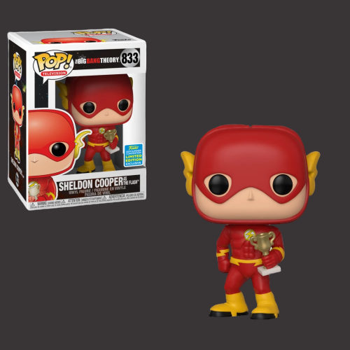 Sheldon cooper as the flash funko shop pop