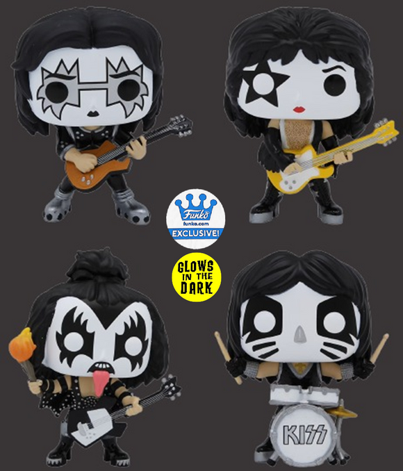 KISS: Band Set [Funko Shop GITD Exclusive]