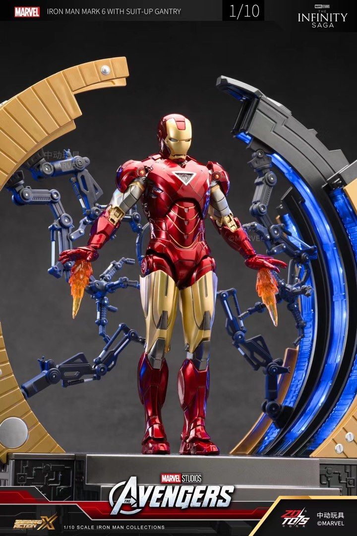 Avengers Hot Toys Iron Man Mark With Gantry Suit Up Gantry Hot