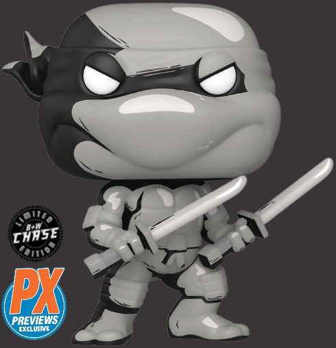Teenage Mutant Ninja Turtles: #32 Leonardo PX Previews [B&W - Chase Variant]