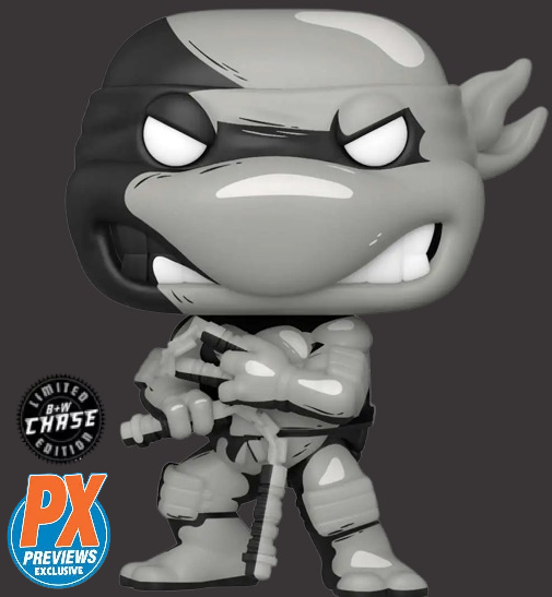 Teenage Mutant Ninja Turtles: #34 Michelangelo PX Previews [B&W - Chase Variant]