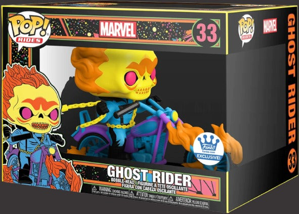 Blacklight Ghost Rider Pop! Ride #33 [Box not Mint] – GeekYard Collectibles
